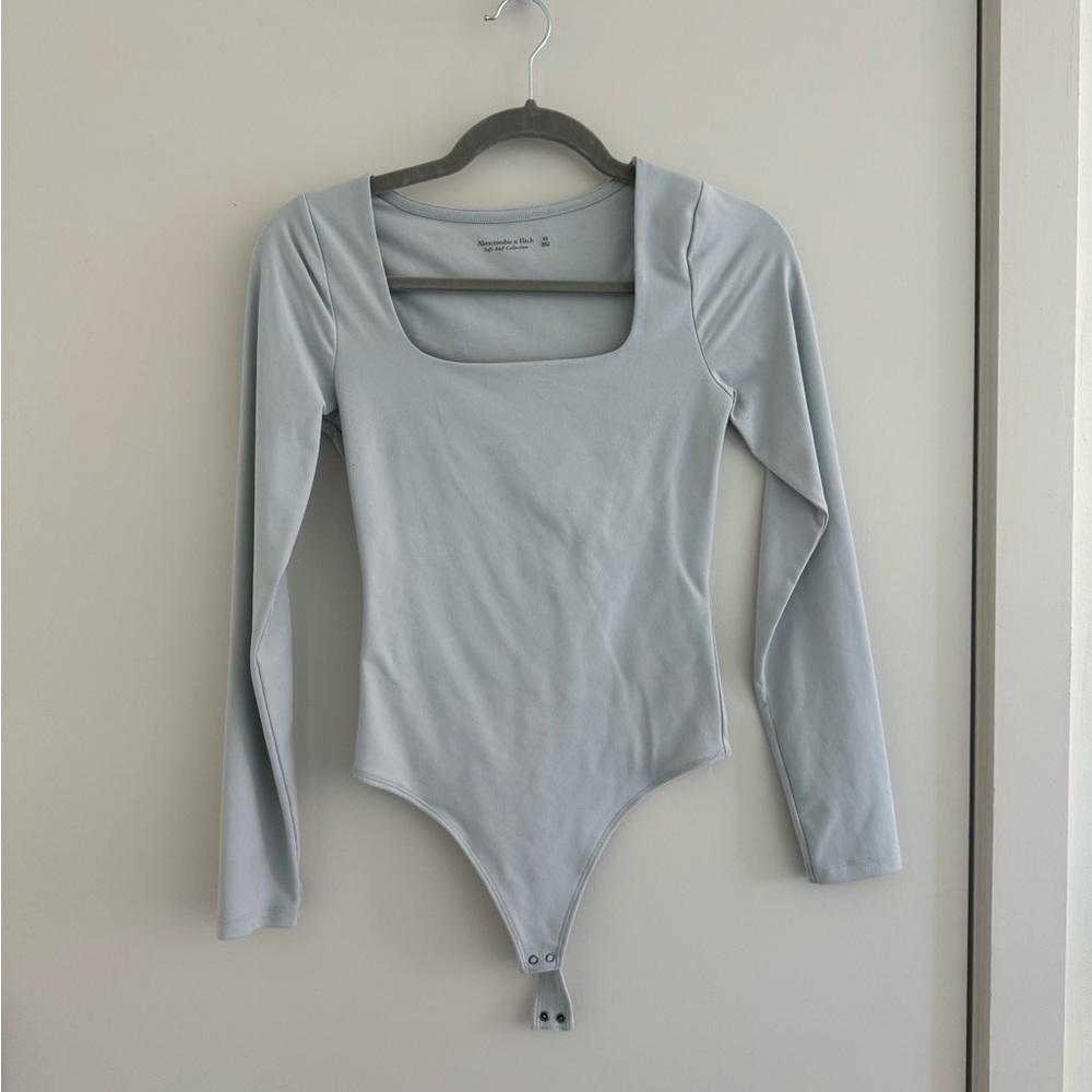 Light Gray Long Sleeve Bodysuit